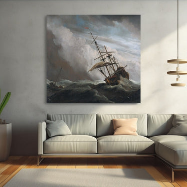 Famous Ship at Sea Painting